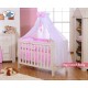 Lit et Parure de lit bébé prince ou princesse rose