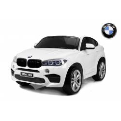 voiture électrique pour enfant BMW X6 M rouge, siège cuir