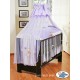 Lit et Parure de lit bébé teddy bear violet