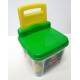 Fauteuil coffre vert avec briques Petit Pouce Factory