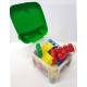 Fauteuil coffre vert avec briques Petit Pouce Factory