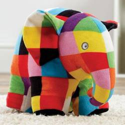 Peluche hochet Elmer 23 cm