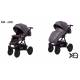 poussette simple XQ Sline S02 gris et noir