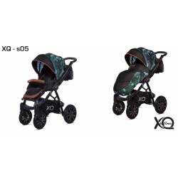 poussette simple XQ Sline S05 jungle (noir et vert)