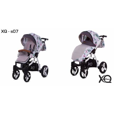 poussette simple XQ Sline S07 peony (blanche)