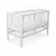 Lit bébé couronne gris + matelas