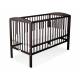 Lit bébé coeur brun + matelas