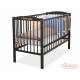 Lit bébé coeur brun + matelas