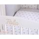 Lit bébé coeur blanc + matelas
