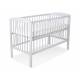 Lit bébé coeur gris + matelas