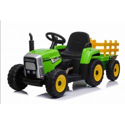 Tracteur électrique WORKERS avec remorque, vert