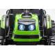 Tracteur électrique POWER avec remorque, vert