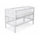 Lit bébé étoile gris + matelas