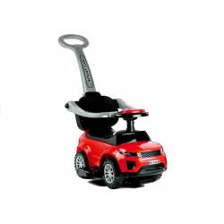 voiture porteur pour enfant avec poignée parentale rouge