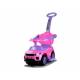 voiture porteur pour enfant avec poignée parentale rose