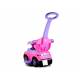 voiture porteur pour enfant avec poignée parentale rose