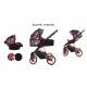Poussette trio Musse Rose - 3 coloris