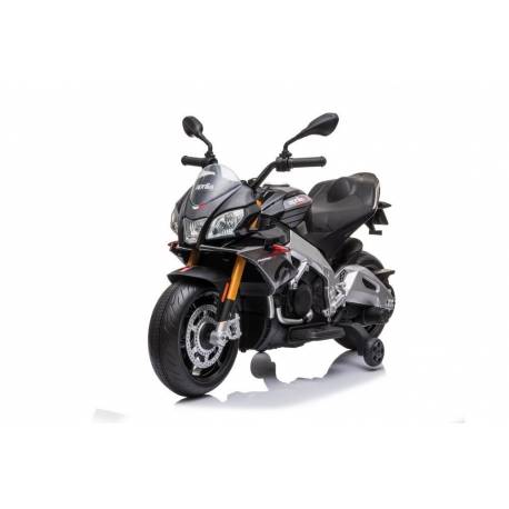 Moto électrique APRILIA Tuono V4 noire- moto électrique pour enfant