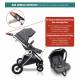 Poussette  trio Halime Air babygo - 3 coloris