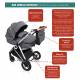 Poussette  trio Halime Air babygo - 3 coloris