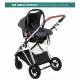 Poussette  trio Halime Air babygo - 3 coloris
