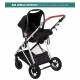 Poussette  trio Halime Air babygo - 3 coloris