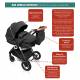 Poussette  trio Halime Air babygo - 3 coloris