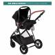 Poussette  trio Halime Air babygo - 3 coloris