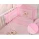 Parure de lit bébé complète ours teddy rose