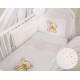 Parure de lit bébé complète ours teddy blanc