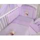 Parure de lit bébé complète ours teddy violet