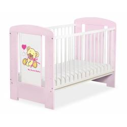 Lit bébé teddy bear rose
