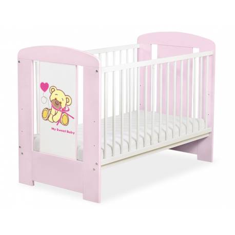Lit bébé teddy bear rose