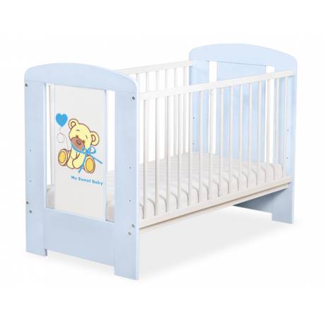 Lit bébé teddy bear bleu