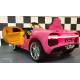 Voiture électrique Bugatti Chiron rose pour enfant