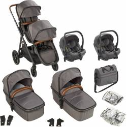 Poussette 3 en 1 pour jumeaux DUO MEGA de babygo