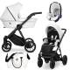 Poussette trio Ivento white pearl en cuir