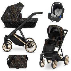 Poussette trio Ivento premium black style