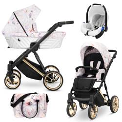 Poussette trio Ivento premium delicate flowers
