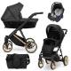 Poussette trio Ivento premium black pearl en cuir