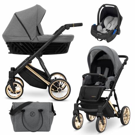 Poussette trio Ivento premium deep graphite