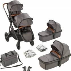 Poussette 3 en 1 pour jumeaux DUO MEGA de babygo