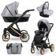 Poussette trio Ivento premium eco gray metalic