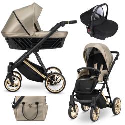 Poussette trio Ivento premium eco gray metalic