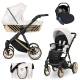Poussette 4 en 1 Ivento premium glam white style
