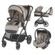 Poussette trio Coccolle Lissia - 3 coloris