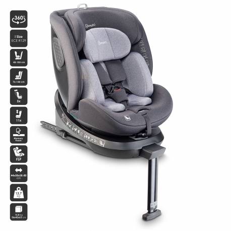 Siège auto  Move360 grey I-Size 40-150 cm Babygo