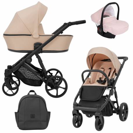 Poussette trio Arizo rose
