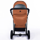 Poussette trio Nexus camel en cuir