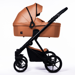 Poussette trio Nexus noir en cuir